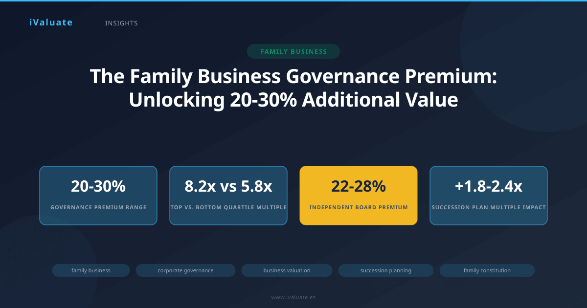 The Family Business Governance Premium: Unlocking 20-30% Additional Value