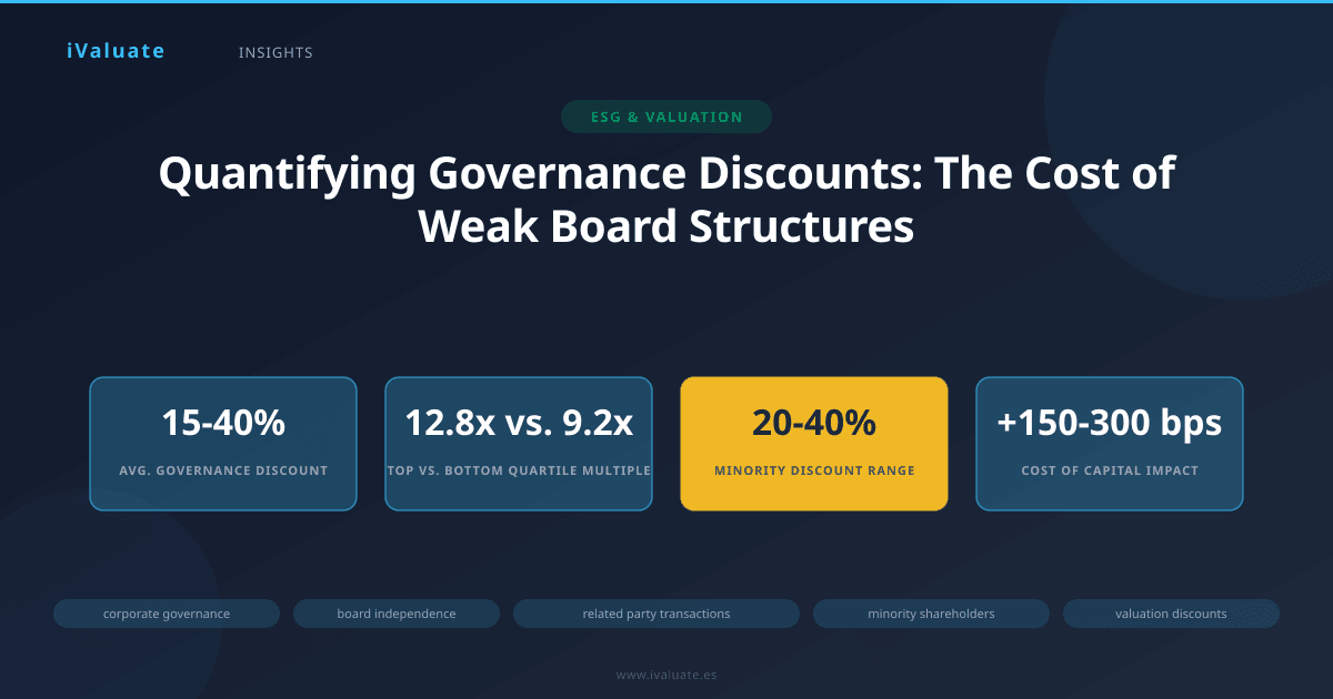Quantifying Governance Discounts: The Cost of Weak Board Structures