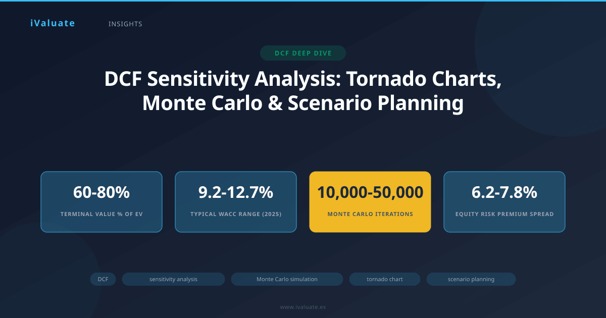 DCF Sensitivity Analysis: Tornado Charts, Monte Carlo & Scenario Planning