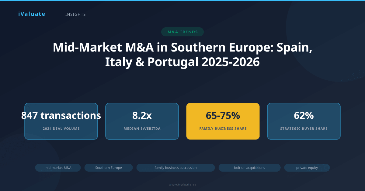 Mid-Market M&A in Southern Europe: Spain, Italy & Portugal 2025-2026